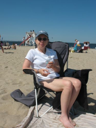 Anne on the beach